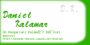 daniel kalamar business card